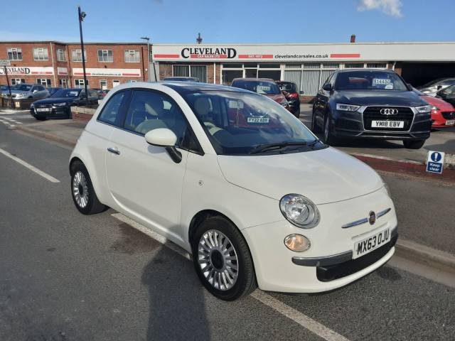 Fiat 500 1.2 Lounge 3dr [Start Stop] Hatchback Petrol White